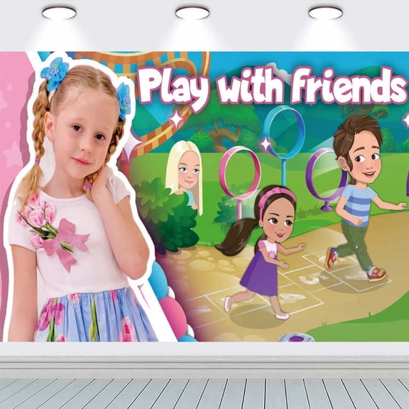 Like Nastya Taspestry Poster Banner Backdrop Background Wall Decor Party Supplies