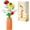 Orange, variant on GZBrick Flowers Bouquet Botanical Building Set with Vase for Adults Girls Not Compatible with Lego(Yellow)