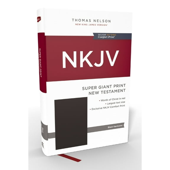 NKJV Super Giant Print New Testament, Hardcover, Red Letter, Comfort Print, (Hardcover)