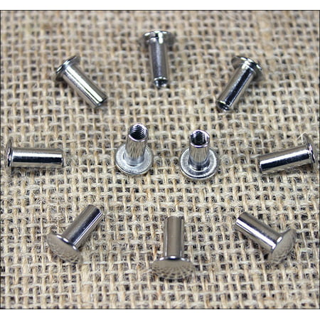 U-1/2'' CHICAGO SCREW SET NICKLE PLATED FOR REPAIR HORSE TACK SADDLE (Best Saddle Pad For Cutting Horse)