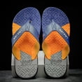 thumbnail image 2 of PEASKJP foreign Trade Flip Flops for Men Beach Slippers for Men Summer Non Slip External Wearing with Toe Mens Outdoor Sandals (Blue, 10), 2 of 5