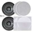 thumbnail image 4 of 4 Pairs of 150 W 5.25 in. In - WallIn - Ceiling Stereo White Speakers 300 W Digital Home Stereo Receiver USBSDAUX Input, Remote 4 Channel High Power Stereo Speaker Selector & 4 Volume Controls, 4 of 7