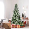thumbnail image 2 of Costway 7.5 FT Artificial Christmas Tree Hinged Xmas Tree with 1135 Branch Tips 470 Lights, 2 of 10