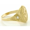thumbnail image 3 of 14k Solid Yellow Gold Zodiac CZ Ring - Pisces, 3 of 5