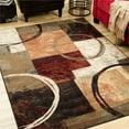 thumbnail image 2 of Oriental Weavers Hudson 7'8" Round Machine Woven Rug in Brown, 2 of 5