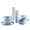 Light Blue, variant on Mainstays 30-Piece Plastic Etched Pears Pattern Dinnerware Bundle Set, Green