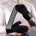 thumbnail image 4 of Weight Lifting Gloves for Women Gym Workout with Wrist Support,Padded Half Finger Gloves for Fitness Exercise, 4 of 7