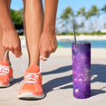 thumbnail image 4 of Purple Geometric Star Skinny Tumbler 20oz - Double Wall Vacuum Coffee- Birthday Gifts for Mom Sister Friends Women, 4 of 7