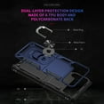 thumbnail image 3 of Dteck Case for Samsung Galaxy Z Flip3 5G 6.7-inch,Heavy Duty Shockproof Rubber Dual Layer Protection Ring Holder Kickstand Hybrid PC Hard Cover For Samsung Galaxy Z Flip3 5G (2021),Blue, 3 of 8