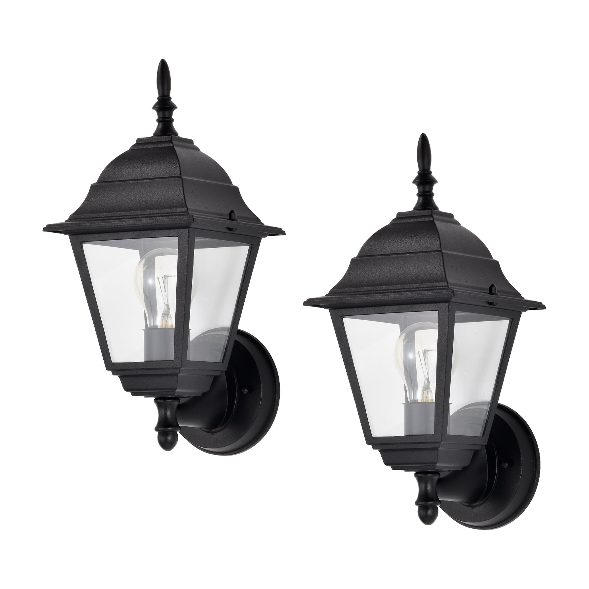 Black Outdoor Wall Light Fixture 2 Pack Exterior Light Fixtures Wall