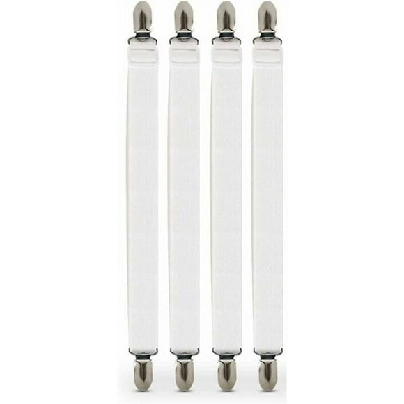 Fixing Plugs for Mattress Sofa Couch, Adjustable Elastic Sheet Holders with Quality Metal Clipping, Ensuring Non Slip Mattress Protection for All Bed Sizes (4Pcs)