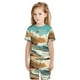 thumbnail image 5 of Balery Coastal Palm Beach Conjunto de Pijama Infantil de Manga Corta con Estampado – Ropa de Dormir de Algodón Suave-4X-Large, 5 of 5