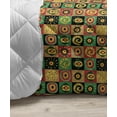 thumbnail image 3 of African Down Alternative Comforter, Pattern with Traditional Ornamental Folk Boho Design, Microfiber Quilt for All Season, 5 Sizes, Orange Black White, by Ambesonne, 3 of 3