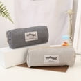 thumbnail image 5 of Learning Supplies Dirt-resistant Gift Large-capacity Corduroy Shark Pencil Box Pen Bag Stationery Organizer Pen Case DRAK GREY, 5 of 8