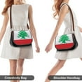 thumbnail image 4 of Lebanese Flag of Lebanon Vintage Crossbody Bag for Women Medium Leather Hobo Bags Shoulder Bag Classic City Leather Satchels, 4 of 8