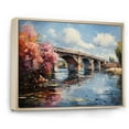 thumbnail image 2 of Designart "Bridge at Argenteuil Impressionistic Beauty I" Bridges Floater Framed Wall Decor, 2 of 7