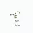 thumbnail image 3 of K-KED Nose Ring Nostril Hollow Nail Stainless Steel Heart Shape Metal Body Jewelry-Mixcolor, 3 of 8