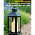 thumbnail image 6 of 3"x6" Outdoor Waterproof Flameless Candles with Remote and Timers, LED Candles, Battery Operated Candles, Electric Fake Pillar Candles for Patio Porch, and Lanterns Decor (Ivory), 6 of 12