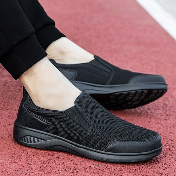 Tenis Caminar Hombre Zapatos Deportivos Poramea Para Hombre - Mocasines Sin Cordones - Tenis Ligeros De Malla - Ideal Para Caminar Y Correr Zapatillas Deportivas