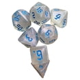 thumbnail image 2 of Juego de dados poliédricos de 7 piezas Zulema Azul, 2 of 8