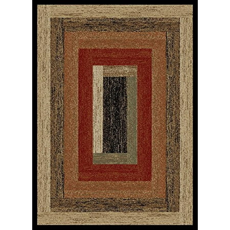 Dean Cabin Collection Rustic Panel Multicolored Lodge Cabin Ranch