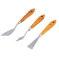 thumbnail image 3 of Paint Spatula, Beech Handle Easy To Clean Palette Knife  For Acrylic Painting Nails For Face Painting Miniatures   For Watercolor, 3 of 8