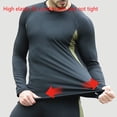 thumbnail image 4 of Qarigey Camisas térmicas de viaje para acampar, conjunto de pantalones, correr, trotar, Fitness, poliéster transpirable, ropa interior de manga larga, conjuntos de ropa Negro METRO Qarigey AP012817-02, 4 of 6