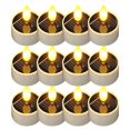 thumbnail image 1 of Velas Solares de Té para Exteriores, Impermeables, 12 Velas Pequeñas de 3,8 X 5,3 cm, con Encendido Automático por la Noche, para Patio y Jardín., 1 of 5