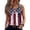 Navy, variant on 250th Anniversary Tank Tops for Women 2026 - Patriotic Distressed USA Flag Button Neck Sleeveless Tees - 1776-2026 Star Spangled Graphic Tops Dark Blue L