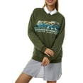 thumbnail image 1 of Inevnen Yellowstone National Park Sweatshirt for Women Graphic Aesthetic Oversized Pullover Tops, 1 of 7