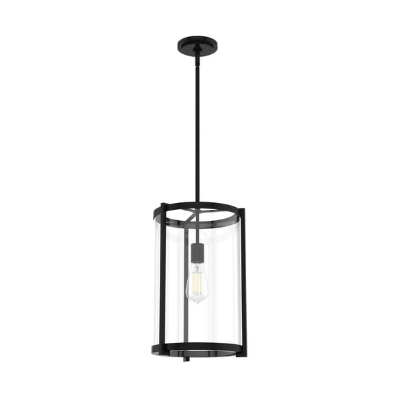Hunter Fans 11.5" Astwood Ceiling Light Matte Black Finish - Modern Pendant for Indoor Spaces, Dimmable, 1 Bulb
