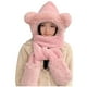 thumbnail image 1 of Sombreros de invierno para mujer, color liso, terciopelo, bufanda, cálido, resistente al frío, con orejeras, de poliéster., 1 of 2