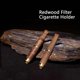 thumbnail image 3 of 2 Pcs Mahogany Wooden Cigarette Holder Handmade Vintage Wooden Cigarette Holder For Standard Cigarette, 3 of 4