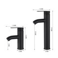 thumbnail image 3 of Mezclador de lavabo grifo de baño grifo de cascada mezclador negro mezclador de lavabo monomando retro grifo de lavabo (grande + tubería de agua), 3 of 5