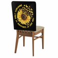 thumbnail image 2 of YOU ARE MY SUNSHINE Dining Chair Back Cover Only, Summer Sunflowers Golden Gradient Butterflies Set of 6 Chair Back Covers, Removable Washable for Dining Room, Banquet & Holiday Decoration, 2 of 9