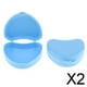 thumbnail image 1 of Paquete de 2-4 2x estuche protector bucal caja de retenedor de ortodoncia contenedor de almacenamiento para dentaduras postizas 2 piezas, 1 of 5