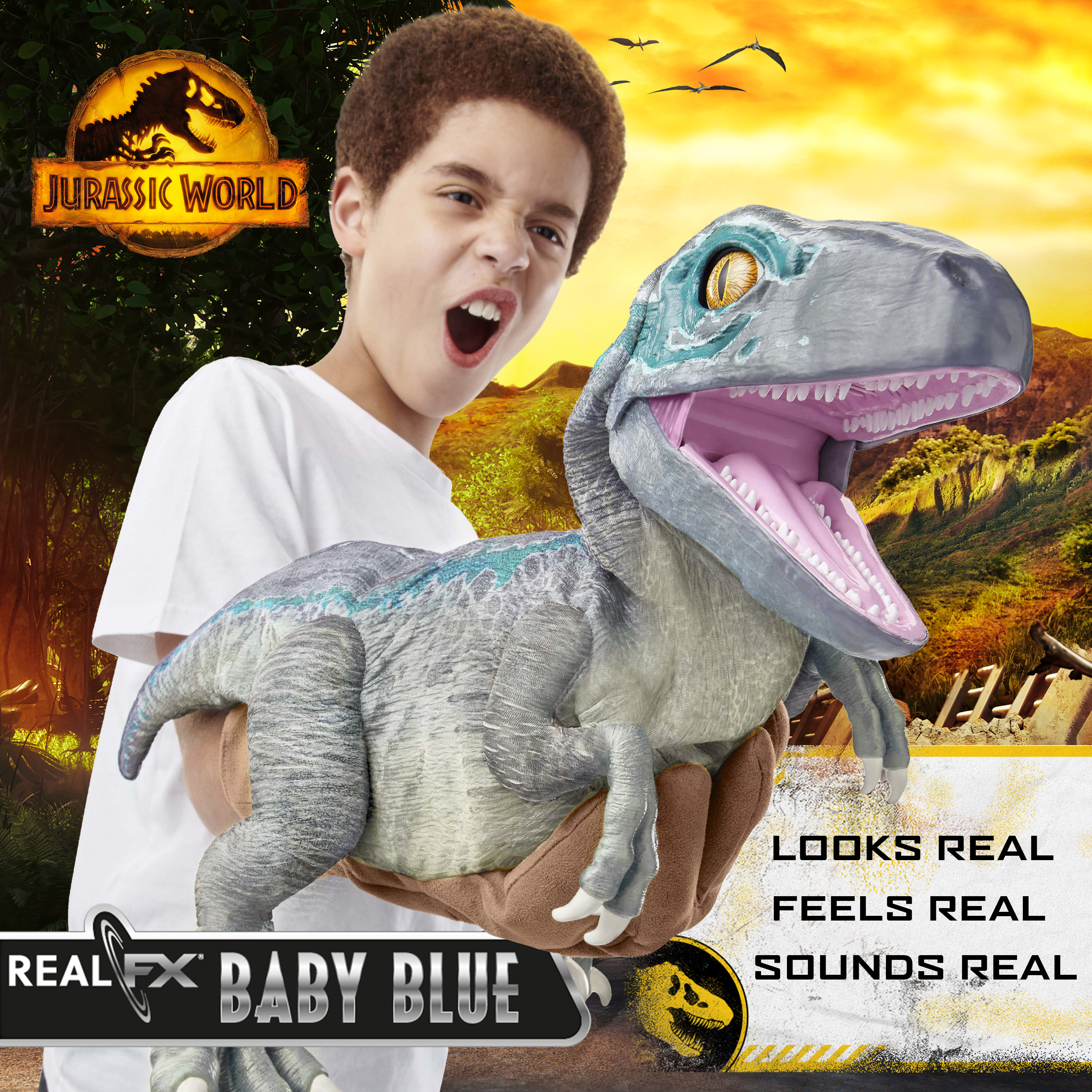 Jurassic World REALFX Baby Blue | Hyper-Realistic Dinosaur Animatronic Puppet Toy | Life-like Movements and Real Movie Sounds | Jurassic World Dominion Official Gifts, Collectables and Toys - image 6 of 13