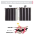 thumbnail image 4 of THD Cambridge Thermal Drapes 84 Inches Length - Dark Grey Curtains for Bedroom, Heat Absorbing Curtains, Blackout Curtains 2 Panels Grommet Top Drapery, Set of 2 (52 W x 84 L, Charcoal Grey), 4 of 9