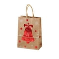 thumbnail image 2 of Bolsas de Papel Kraft Navideñas, Bolsas de Regalo con Asas, Bolsas para Aperitivos Navideños, Bolsas de Papel para Fiestas, Bolsas de Regalo para Fiestas, Suministros para Fiestas, 27 Cm X 21 Cm X 11, 2 of 6