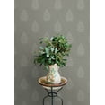 thumbnail image 3 of Chesapeake Frond Charcoal Leaf Wallpaper, 3 of 7
