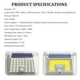 thumbnail image 3 of 1Pc Three-side 100 LED Solar Lamp Solar Light Body Induction Lamp LED Lamp Solar Induction Wall Lamp Street Waterproof Outdoor Garden Landscape Lamp, 3 of 7