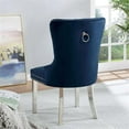 thumbnail image 5 of Furniture of America Swata Fabric Tufted Dining Chair in Blue (Set of 2), 5 of 12