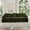 Green, variant on Elegant Mid Century Large 3 Seater Sofa with Removable Ruffled Skirts and Flared Arms, Comfy Chenille Fabric Couch with Spindle Legs for Living Room, Green