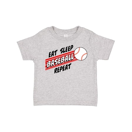 Inktastic Eat Sleep Baseball Repeat Boys or Girls Toddler T-Shirt