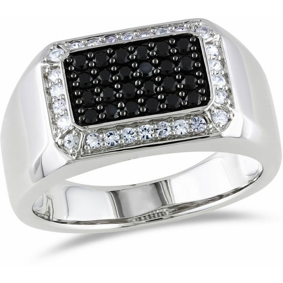 Everly Men's Spinel and Sapphire Sterling Silver Ring