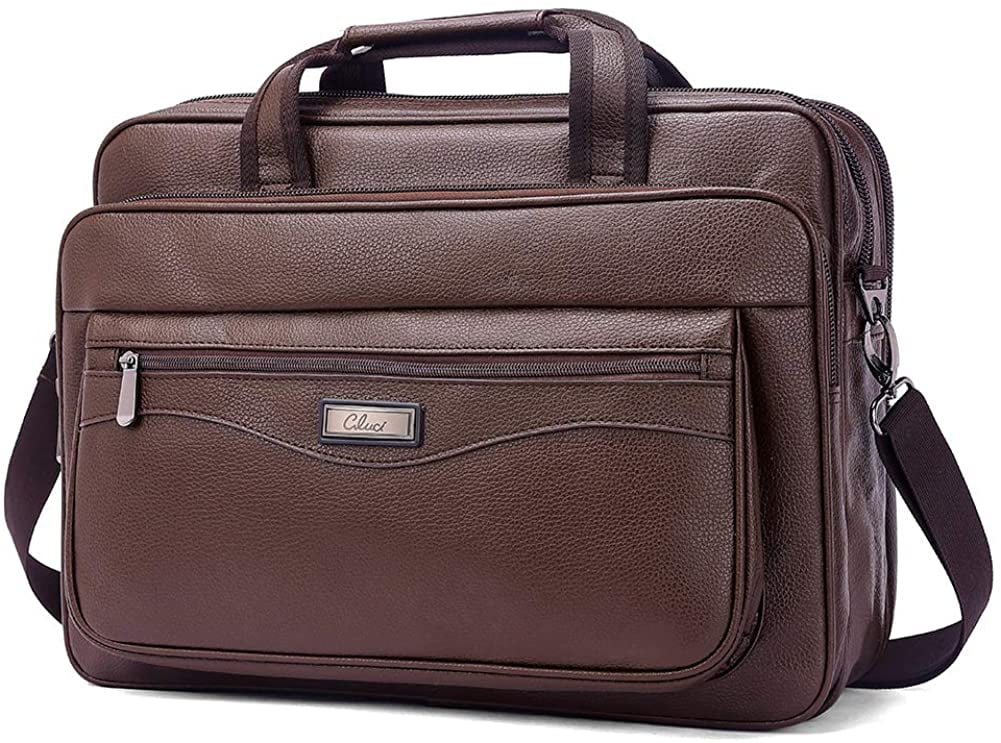 Leather Briefcase for Men Large 