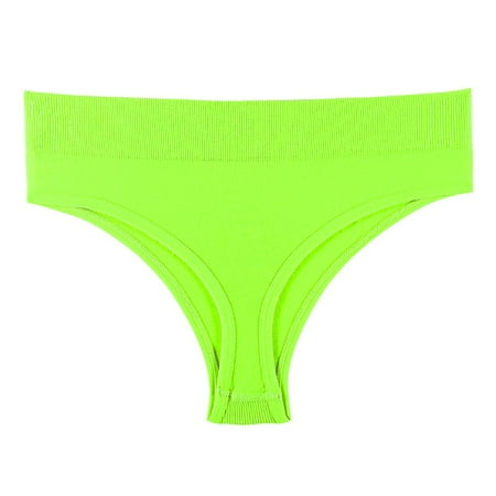 

huanledash Women Briefs Super Breathable Soft Solid Color Mid Waist G-string Sports Triangle Shape Anti-septic Underpants Inner Wear Clothes