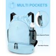 thumbnail image 3 of Mochila con Cordón RHDZO para Gimnasio con Compartimento para Zapatos Azul, 3 of 7