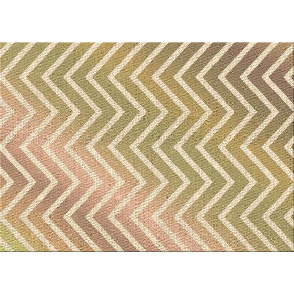 Ahgly Company Indoor Rectangle Patterned Bronze Brown Area Rugs, 2' x 4'