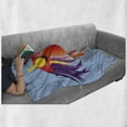thumbnail image 6 of Phoenix Soft Flannel Fleece Throw Blanket, Magic Bird with Beauty Wings Rebirthary Creature Fantasy Flowing Feather, Cozy Plush for Indoor and Outdoor Use, 50" x 70", Multicolor, by Ambesonne, 6 of 6